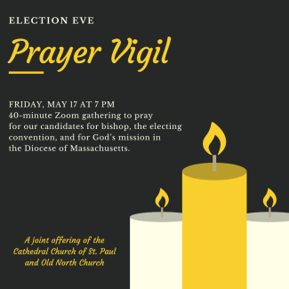 Electing convention eve prayer vigil graphic