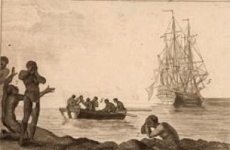 Slave ship lithograph