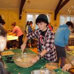 Charles River Deanery youth become Thanksgiving piemakers