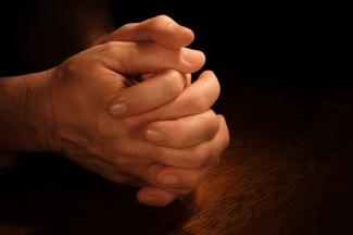 Hands in prayer