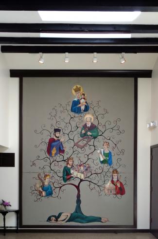 Bancroft's Jesse Tree mural