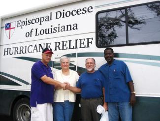 Bishop Bud and Ruth Ann Cederholm on a Hurricane Katrina Relief mission in New Orleans