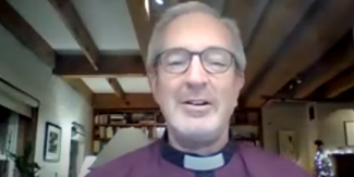 Screenshot of Bishop Alan M. Gates from Epiphany reflection video recording