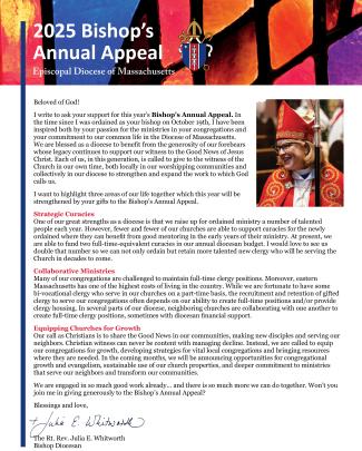 2025 Bishop's Appeal Newsletter Cover Graphic