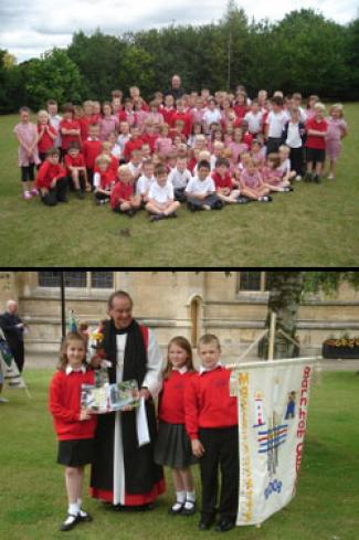 Bishop Shaw visiting Barnham CEVC Primary School in Suffolk, England