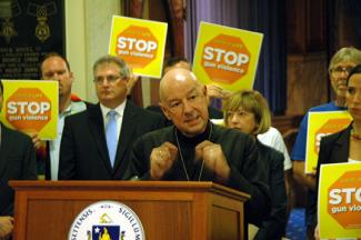 Bishop Shaw gun reform press conf