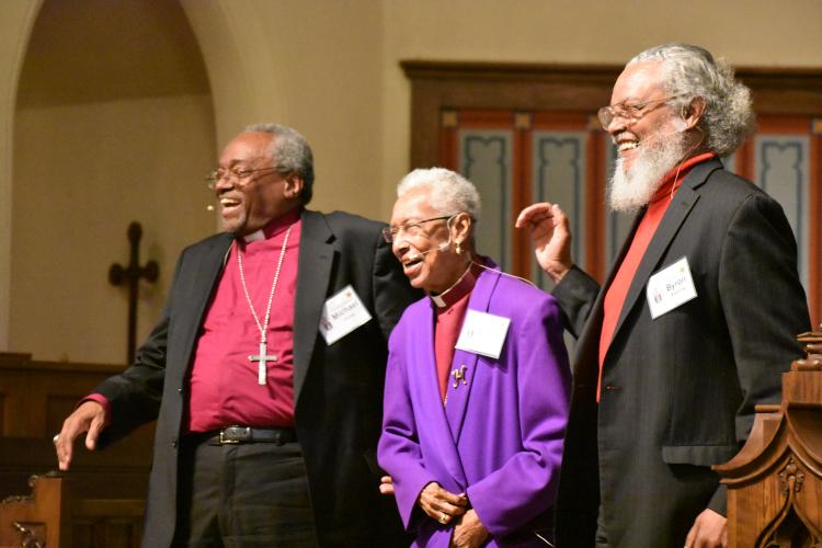 Our Episcopal 'Big Tent' panelists Curry, Harris and Rushing