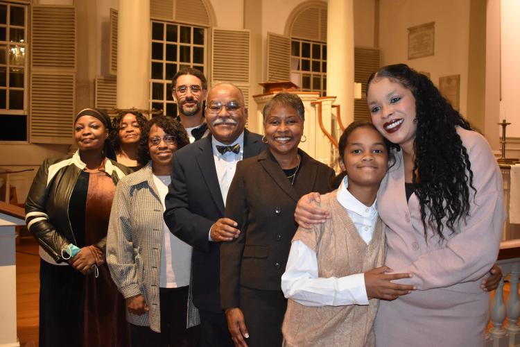 Dennis Lloyd and family descendants of Darby Vassall