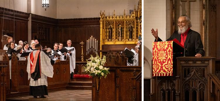 All Saints, Brookline choir and preacher Byron Rushing on Feb 11 2024