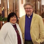 Bishop Carol Gallagher and Bishop Michael Smith