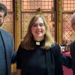 Newly ordained Episcopal priest Dorothy Goehring at St. John's, Jamaica Plain