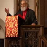 Byron Rushing preaching at 2024 Evensong at All Saints Parish, Brookline