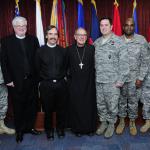 Bishop Shaw and clergy visit Nat'l Guard